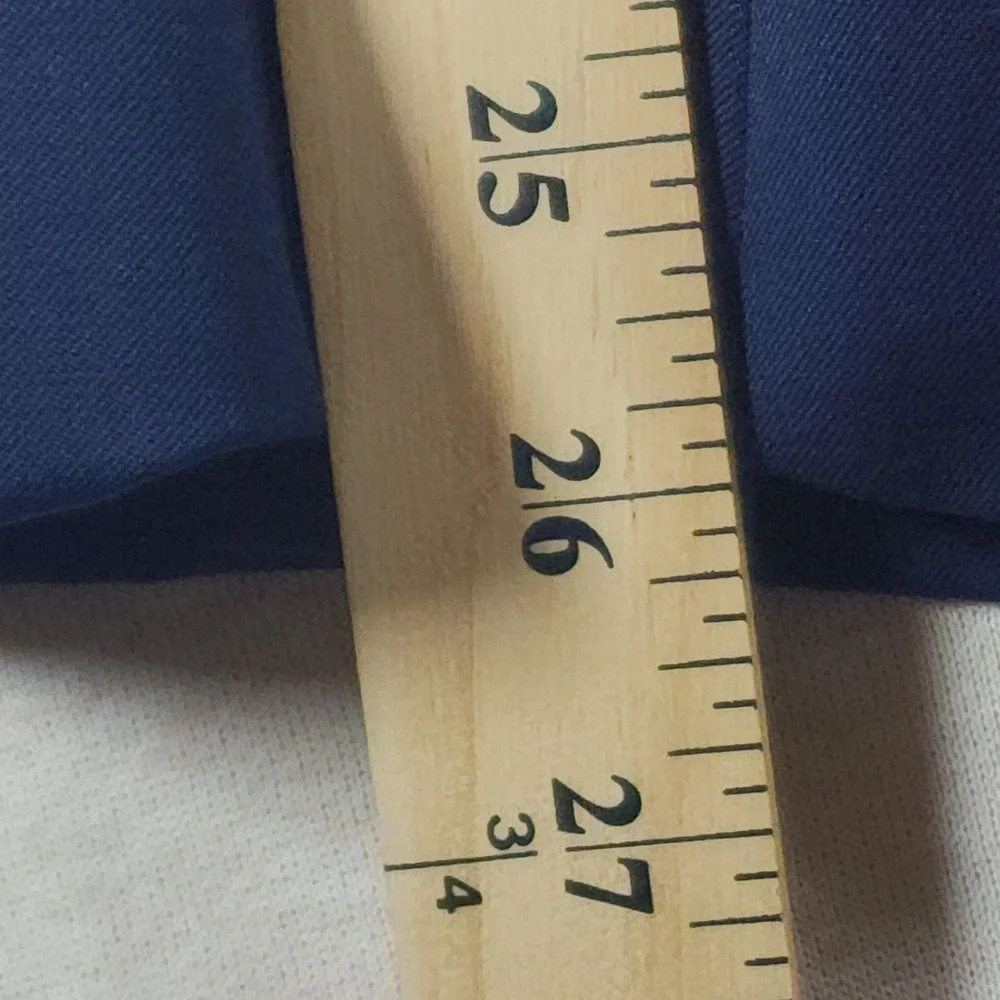 Lauren Ralph Lauren Mens 50R Navy Blue Blazer 100 Wool Two Button Sport Coat